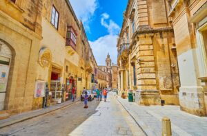 Mdina toeristen straat