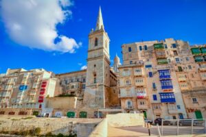 Malta valletta st pauls anglican tower
