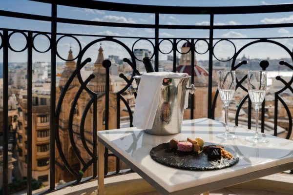 Balkon met uitzicht van Ax The Palace