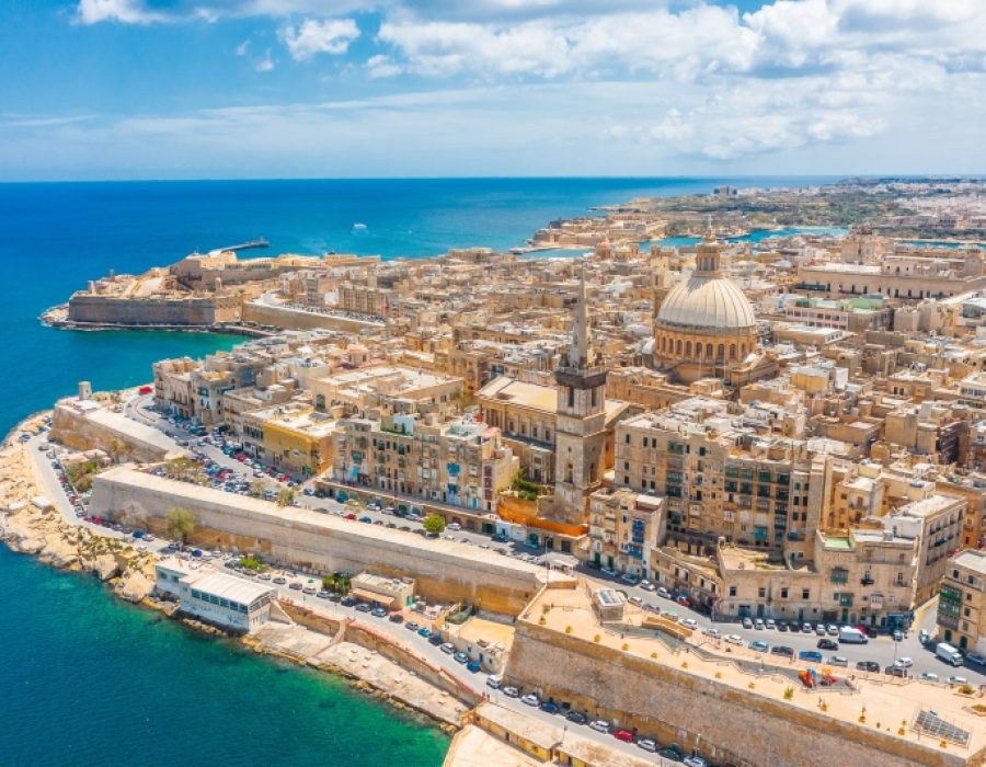 de st pauls kathedraal in valletta op malta